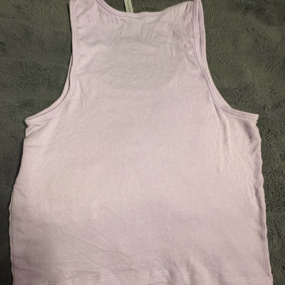 Fabletics Lilac Ribbed Tank Top - Picture 3 of 4
